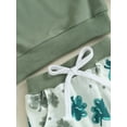thumbnail image 4 of vera natura Baby 2Pcs Irish Day Outfits Long Sleeve Letter Sweatshirt and Shamrock Pants Set Toddler Clothes, 4 of 10