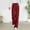 Wine, variant on Women's Summer Fashion High Waist Stretch Pants Straight Leg Casual Suit Trousers Gray XXL