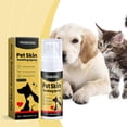 thumbnail image 2 of 1-3pcs Pet Skin Care Spray Cat & Dog Skin Wound Fungus Ringworm Itching 50ml, 2 of 5