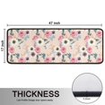 thumbnail image 5 of Kitchen Rugs Sets Of 2,Pioneer Flower Floral Print Pattern Anti Fatigue Kitchen Mat Rugs Non Slip Washable,Decorative Kitchen Floor Mats for Kitchen,Sink,Laundry,17"x47"+17"x47", 5 of 5
