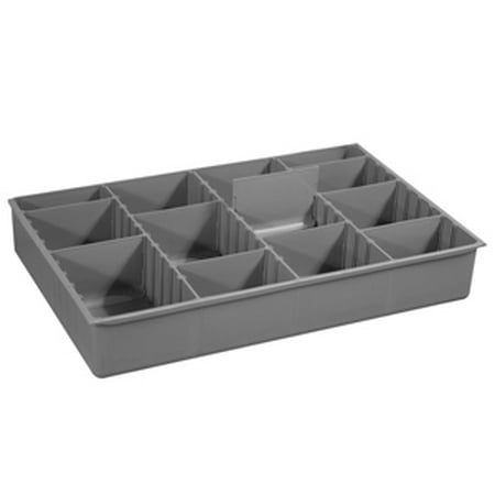 

Compartment Box 12 Dividers 40 lb. Gray