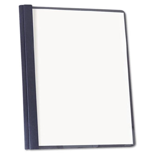 Clear Front Report Cover Tang Fasteners Letter Size Dark Blue 25/Box