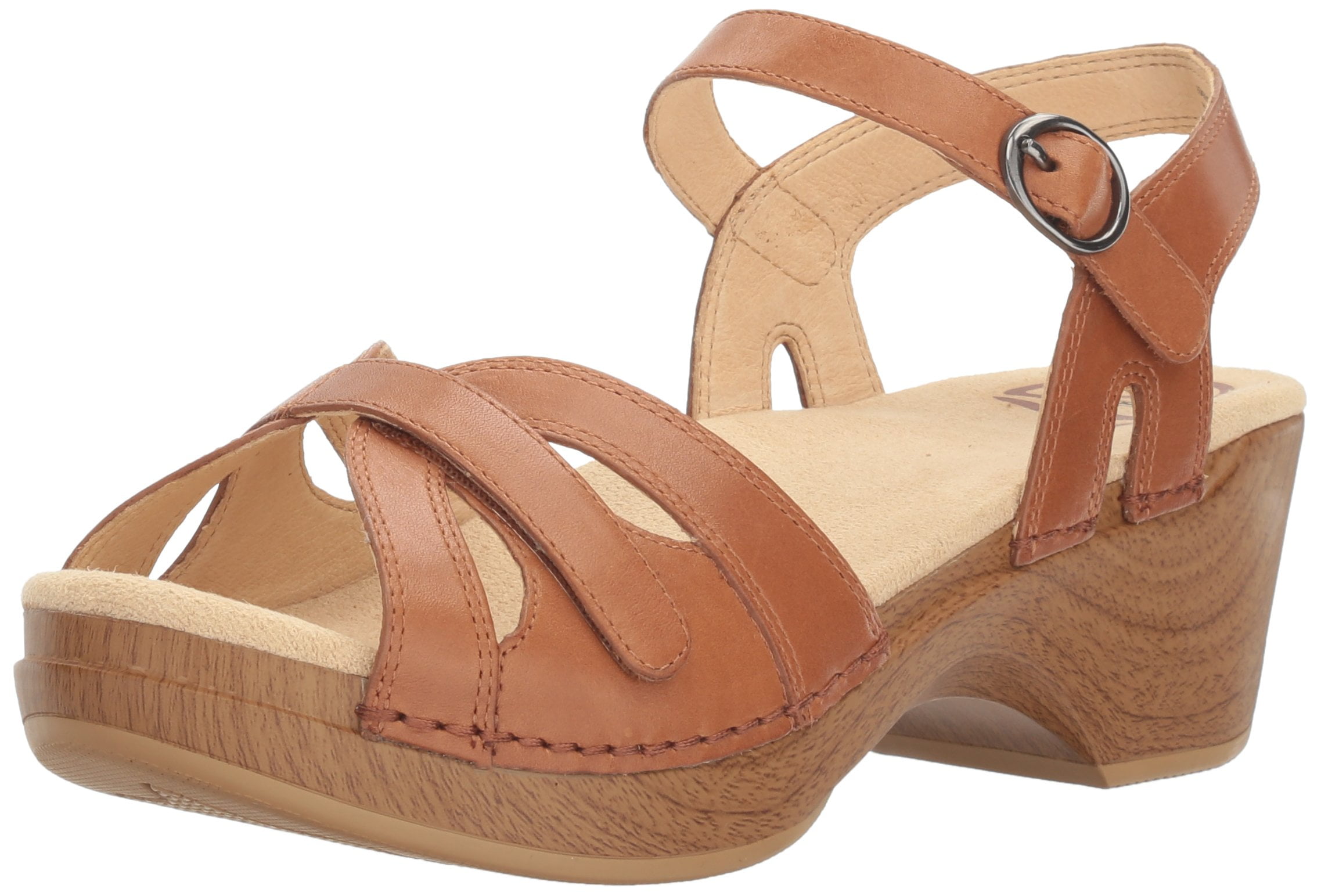 Dansko Season Sandals Camel Full Grain 