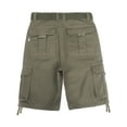 thumbnail image 2 of Ma Croix Men's Utility Multi Pockets Comfortable Twill Cargo Shorts with Belt, 2 of 3