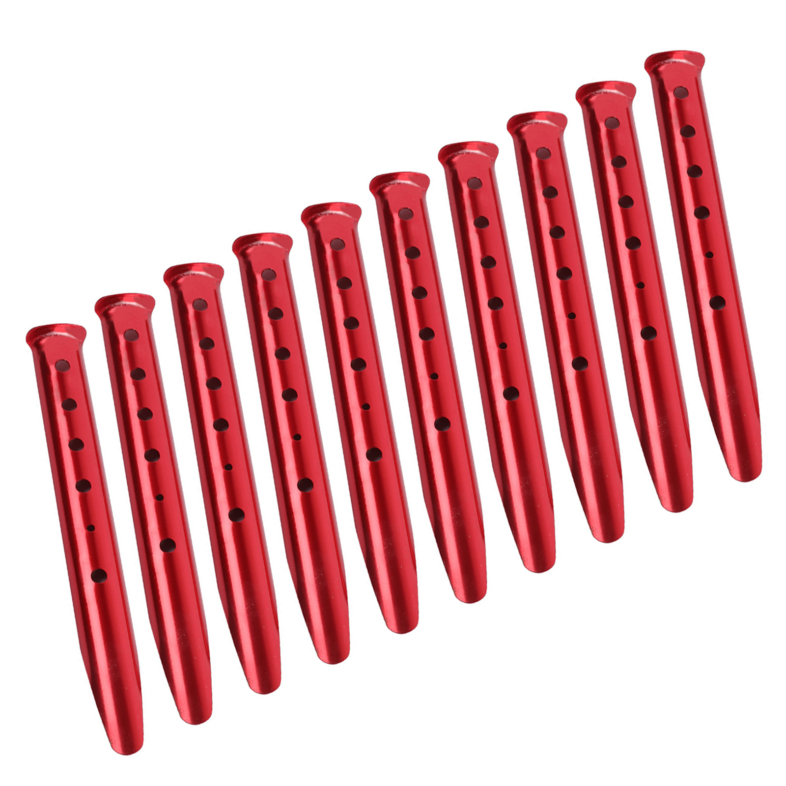 10lots Winds Resistant Stakes Portables Tent Pegs Multifunctional Beach Tent Pegs for Camping Travel and Adventure
