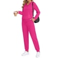 thumbnail image 4 of Fantaslook Two Piece Sets for Women Fall Outfits Fashion Lounge Sets V Neck Tops and Jogger Pants Tracksuit Vacation Travel Outfits, 4 of 9