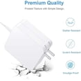 thumbnail image 4 of Mac Book Air Charger,Replacement for 45W T-Tip Power Adapter,Compatible with Mac Book Air 11 inch & 13 inch Between 2012-2017, 4 of 4