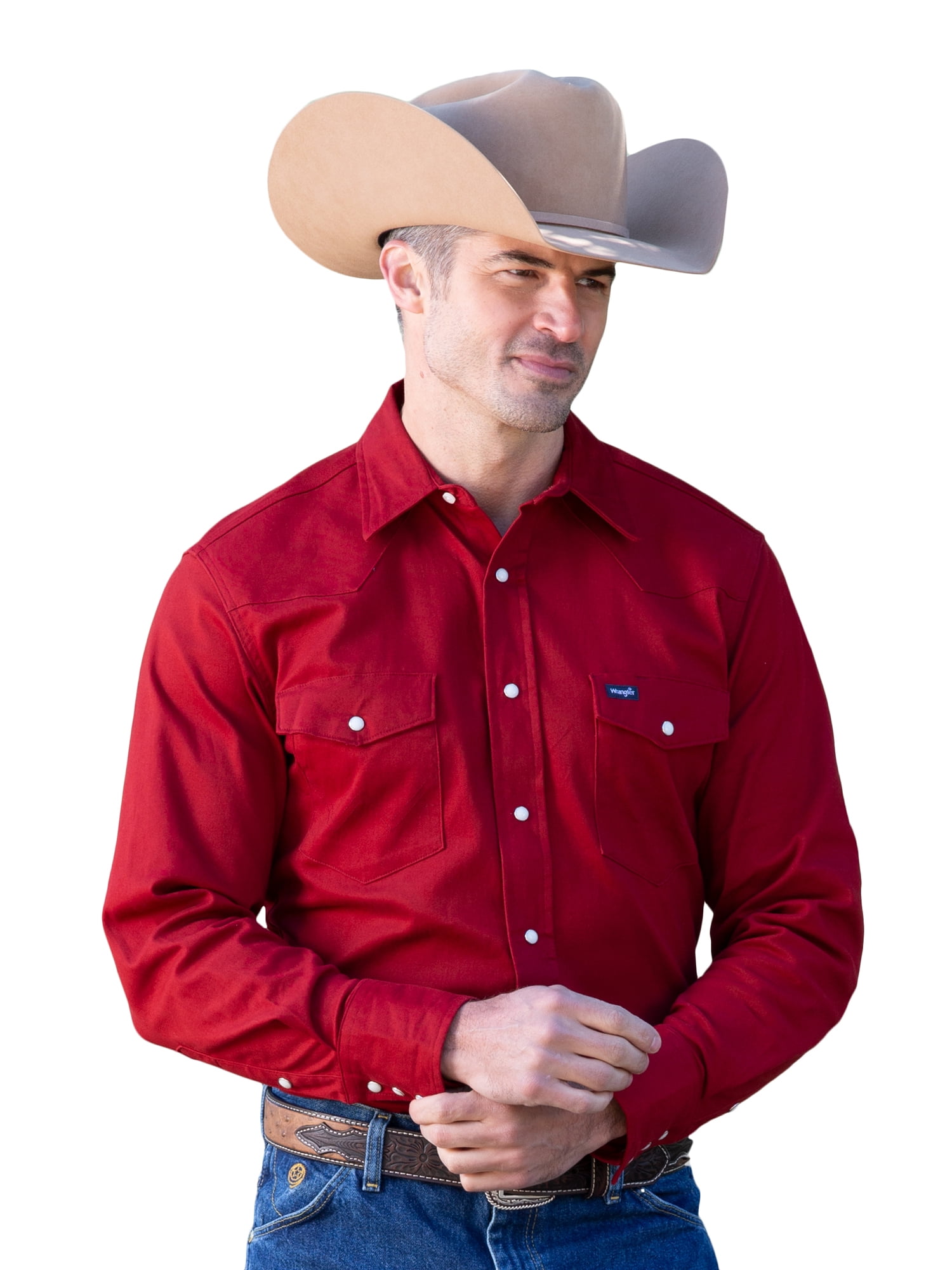 Wrangler Advanced Comfort Big& Tall Red Work shirt LT 