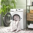 thumbnail image 3 of SAFAVIEH Arizona Gorica Distressed Polyester Machine Washable Area Rug, Peach/Beige, 3' x 5', 3 of 7