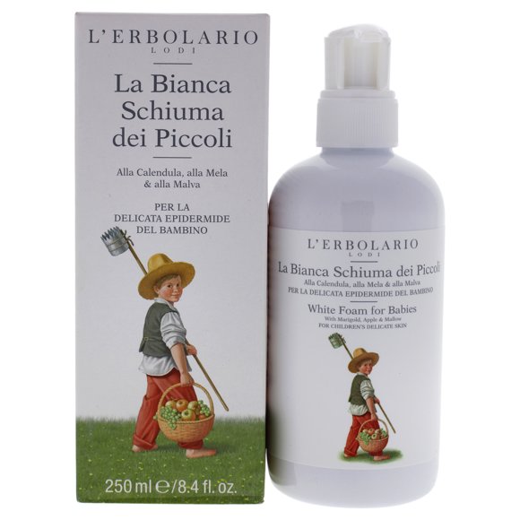 LErbolario Espuma Espuma Blanca Para Bebés 8.4 oz LErbolario LErbolario Espuma 8.4 oz