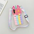 thumbnail image 6 of nancheng for Samsung Galaxy A13 5G Phone Case with Strap Lanyard Cute Rainbow Cartoon Bubble Push Pop Funny Kawaii Silicone Shockproof Protective Cover, 6 of 8