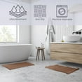 thumbnail image 2 of Lavish Home 2PC Waffle Bath Mat Set - Washable Bathroom Rugs (Natural), 2 of 7