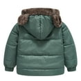 thumbnail image 3 of ANINEO Toddler Boys Girls Winter Coat Hooded Jacket Reversible Wear Thicken Windproof Zipper Warm Outwear, 3 of 3