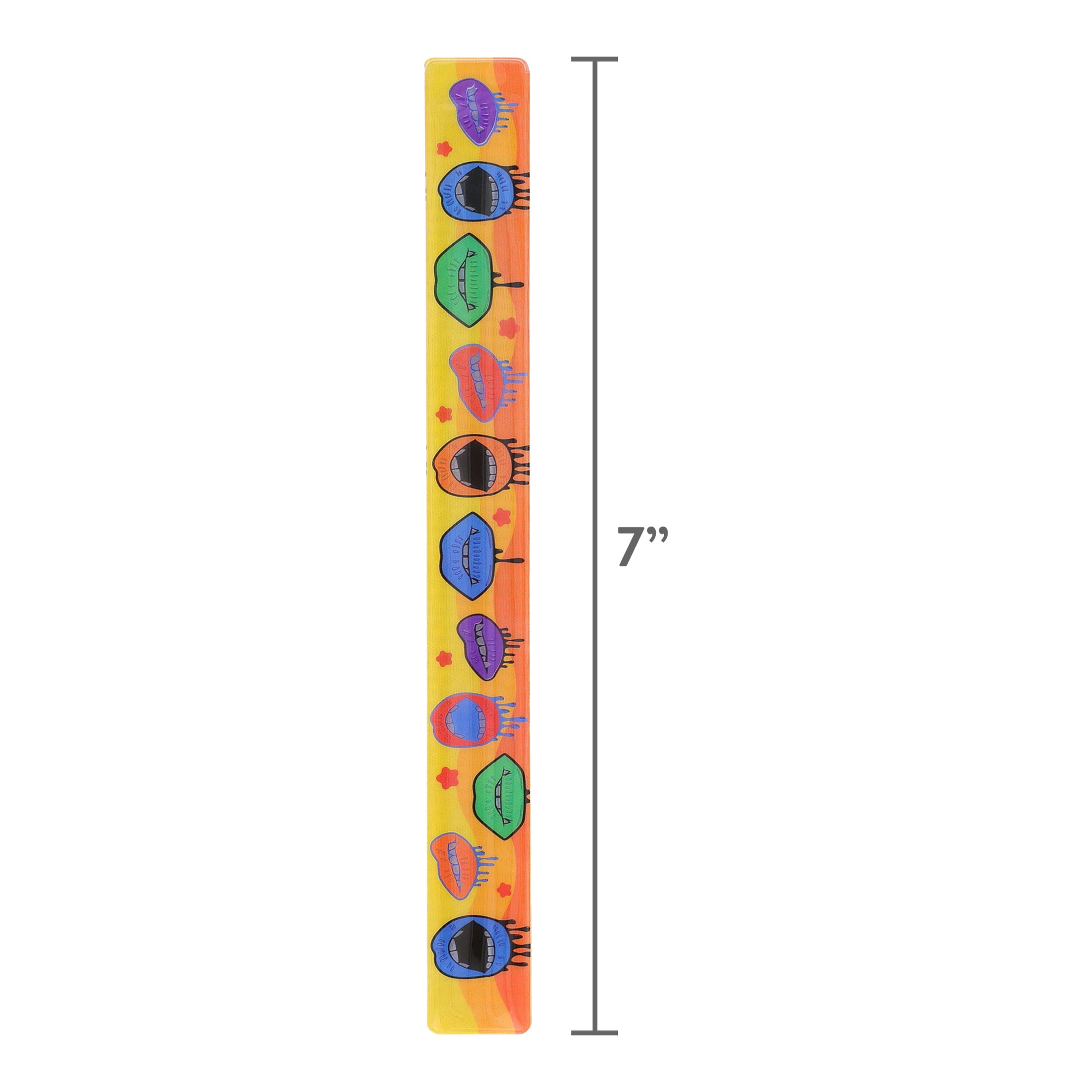 Reflective Slap Bracelet Party Favors, Multicolor, 4 Count, Halloween by Way To Celebrate