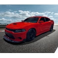 thumbnail image 4 of Ikon Motorsports Compatible with 15-23 Dodge Charger SRT V2 Style Front Lip Underbody 4PC Set Matte Black ABS, 4 of 8