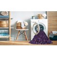 thumbnail image 2 of Ahgly Tapis de Zone Lavable en Machine Carré Transitionnel Violet Violet, 6 Pieds Carré, 2 of 7