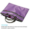 thumbnail image 3 of Uxcell Documents Books Tools Storage Pouch Waterproof Zipper File Bag, Purple, 3 of 5