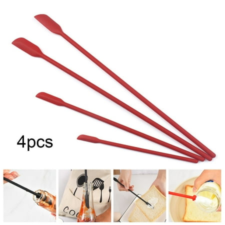 

GWONG 1 Set Heat-Resistant Scraper No Odor Silicone Flour Cream Mini Spatula Cooking Tool