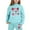 1#Light Blue, variant on Kiijoy Toddler Girls Outfits Hearts Print Causal Hoodie Jogger Pants Sweatsuit, Sizes 2-3