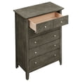 thumbnail image 3 of Passion Furniture Hammond Gray 5 Drawer Chest of Drawers (32 in L. X 18 in W. X 48 in H.), 3 of 5