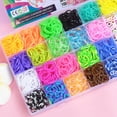 thumbnail image 4 of FOAUUH Rubber Band Bracelet Kit, Loom Bracelet Making Kit, Rubber Bands Refill Loom Set, Rubber Bands for Bracelets Making Kit, Loom Bands Kit for Kids Weaving DIY Crafting Gift, 4 of 6