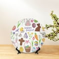 thumbnail image 6 of Gaeub Happy Easter1 Print Ceramic Plate,Dinner Plates,Bone China Decorative Plates with Display Stand,Art Ceramic Ornaments for Wall Hanging Decoration-8in, 6 of 6