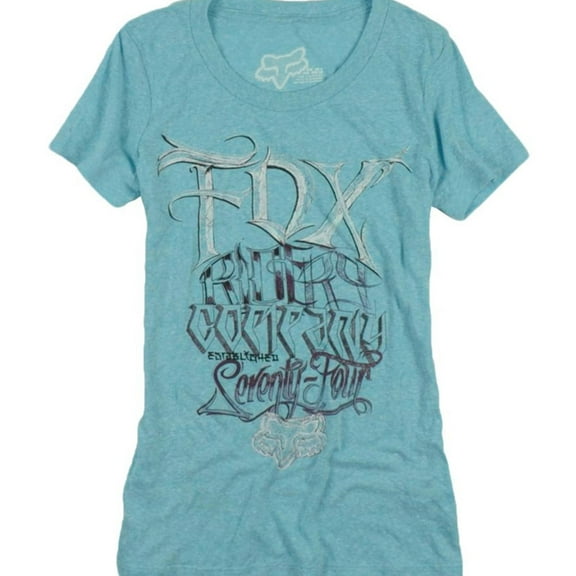 FOX Mens Seventy Four Graffiti Graphic T-Shirt, Blue, X-Small