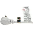 thumbnail image 6 of 6Ft 16 AWG Grounded 3-Outlet Flat Angle Extension Power Cord White, 6 of 6