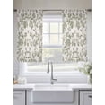 thumbnail image 6 of Spring Flowers Semi Sheer Curtains 54 Inch Length 2 Panels Set, Farmhouse Sage Green Pastoral Floral Leaf Sheer Kitchen Curtain Privacy Voile Window Curtain for Living Room Bedroom Rod Pocket Drapes, 6 of 7