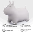 thumbnail image 4 of Zoojoy Caballo hinchable Animales Tolva Inflable Caballo que rebota Animales de salto para niños pequeños Montar en juguetes saltadores para niñas/niños Gran regalo W/P (Gris), 4 of 5