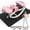 Pink, variant on TopComfy Lateral Stepper Exercise Trainers Rocking Stair Stepper Machine with Resistance Bands Anti-Slip Mat Adjustable Intensity Home Workout Fitness Equipment, Black
