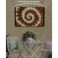thumbnail image 6 of Outdoor TV Cover 70 to 75 Inch Weatherproof, Abstract Explosion Tie Dye Waterproof TV Screen Protector for Outside Decor with Zipper and Pocket 68"L x 42"H , Brown White, 6 of 7