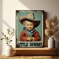 thumbnail image 6 of Qisvanset Little Cowboy Man Cave Canvas Wall Art 15.75x11.81 Inches, 6 of 8