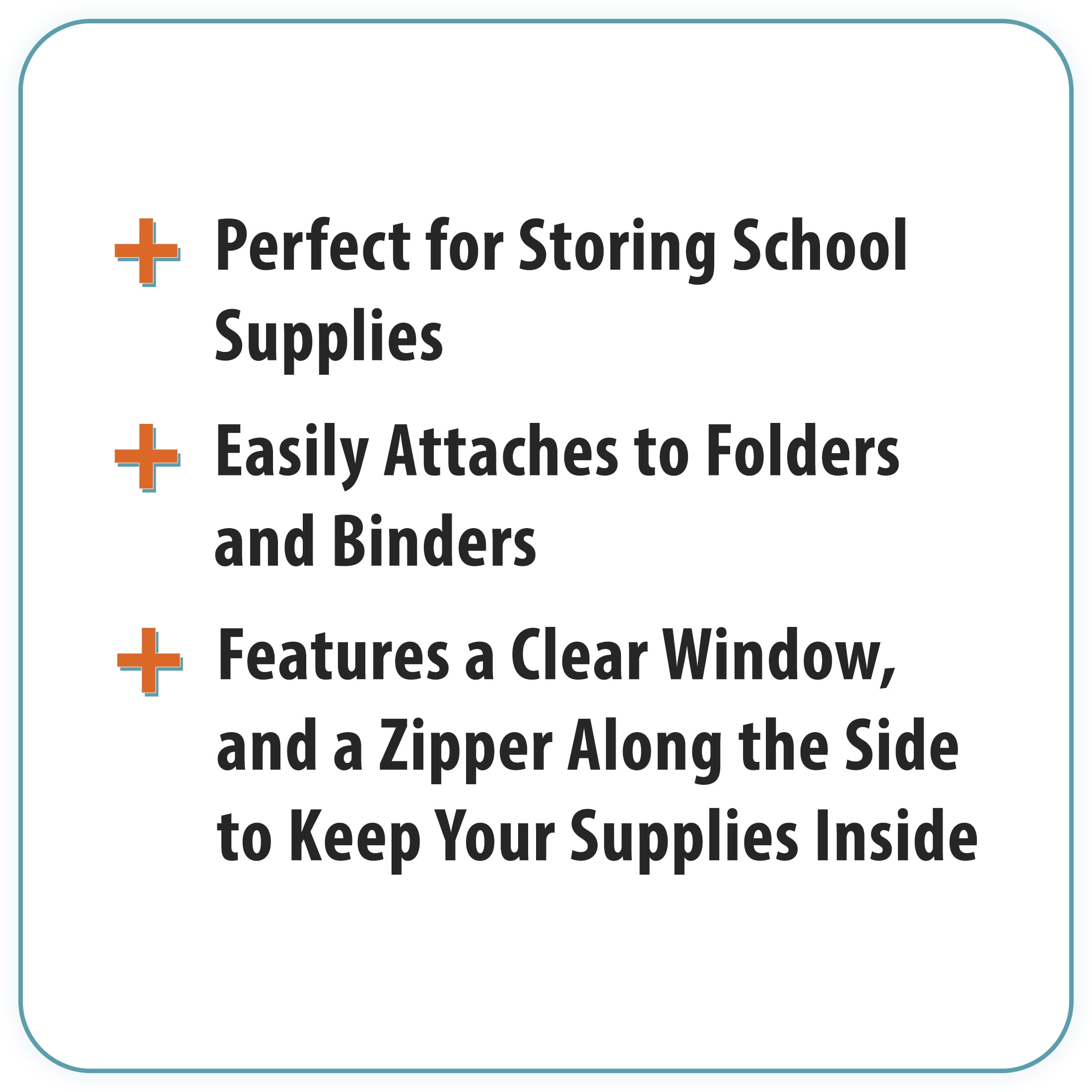 Pen + Gear Solid Binder Pouch, Blue, 10.25” x 7.25”