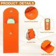 thumbnail image 3 of Uxcell 2 Pcs Velvet Watch Pouch, Portable Watch Travel Case Soft Watch Storage Bag with Snap Button Inner Pad for Men and Women Gift, Orange, 3 of 6