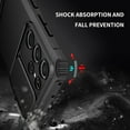 thumbnail image 4 of for Samsung Galaxy S21 Ultra 5G Case with Slide Camera Cover, Armour Silicone TPU Bumper Tough PC Cover with Kickstand, Military Shockproof Protective Phone Case for Samsung S21 Ultra Black, 4 of 14