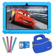 Contixo 7 inch Kids Learning Tablet Bundle, 4 stylus, 32GB MicroSD card and Tablet Bag included. Pre-installed Apps and Parent Control, Bluetooth, Wi-Fi Kids Tablet TC-V82-DP-S1-TB1-Blue