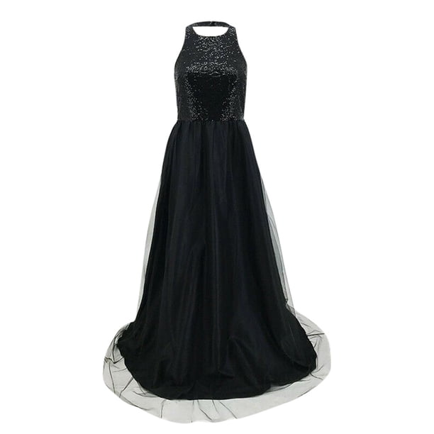 GZWYHT Dresses for Women 2025,Prom Dresses Women Evening Dress Chiffon  Pleated Bridesmaid Formal Prom Gown Long Dresses Formal Dresses,Sequin Dress ,Black Dress,Flowy Dresses S - Walmart Business Supplies
