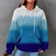thumbnail image 2 of ShomPort Women Fall Hoodies Casual Long Sleeve Gradient Color Sweatshirt with Pocket Trendy, 2 of 6
