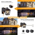 thumbnail image 4 of Porch Lights with Outlet, Dusk to Dawn Outdoor Light with Outlet Built-in, Waterproof Anti-Rust Aluminum Outside Light with GFCI Outlet, Wall Sconce Light with Plug for Front Door, 4 of 9