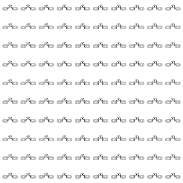 100pcs Rigid Pipe Strap Clamp Tube Straps Stainless Tension Tube Clip Clamp