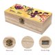 thumbnail image 3 of Kiya y los Héroes Kimoja Caja Organizadora de Madera Rústica - Caja Decorativa Multifuncional para Escritorio, Hogar, Oficina, Joyas y Manualidades, 3 of 6