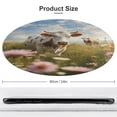 thumbnail image 2 of Farmhouse Highland Cow Funny Cattle And Flower Floral Medallion Round Rug - Small Round Area Rug, Soft Non-Slip Machine Washable Bedroom Mat Indoor Accent Entry Carpet for Office Desk Dorm Hallway, 2 of 7