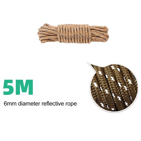 

GLFSIL 6mm thick reflective rope windproof rope outdoor canopy tent adjustment rope