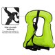 thumbnail image 4 of Inflatable Snorkeling Vest Adjustable Swim Jacket for Swimming Kayaking Green, 4 of 8
