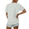 thumbnail image 5 of Women's Gameday Couture White Las Vegas Raiders Oversized Keep It Up T-Shirt, 5 of 5