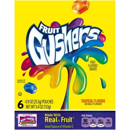 Fruit Gushers Tropical Flavored Fruit Snacks - 6ct – BrickSeek