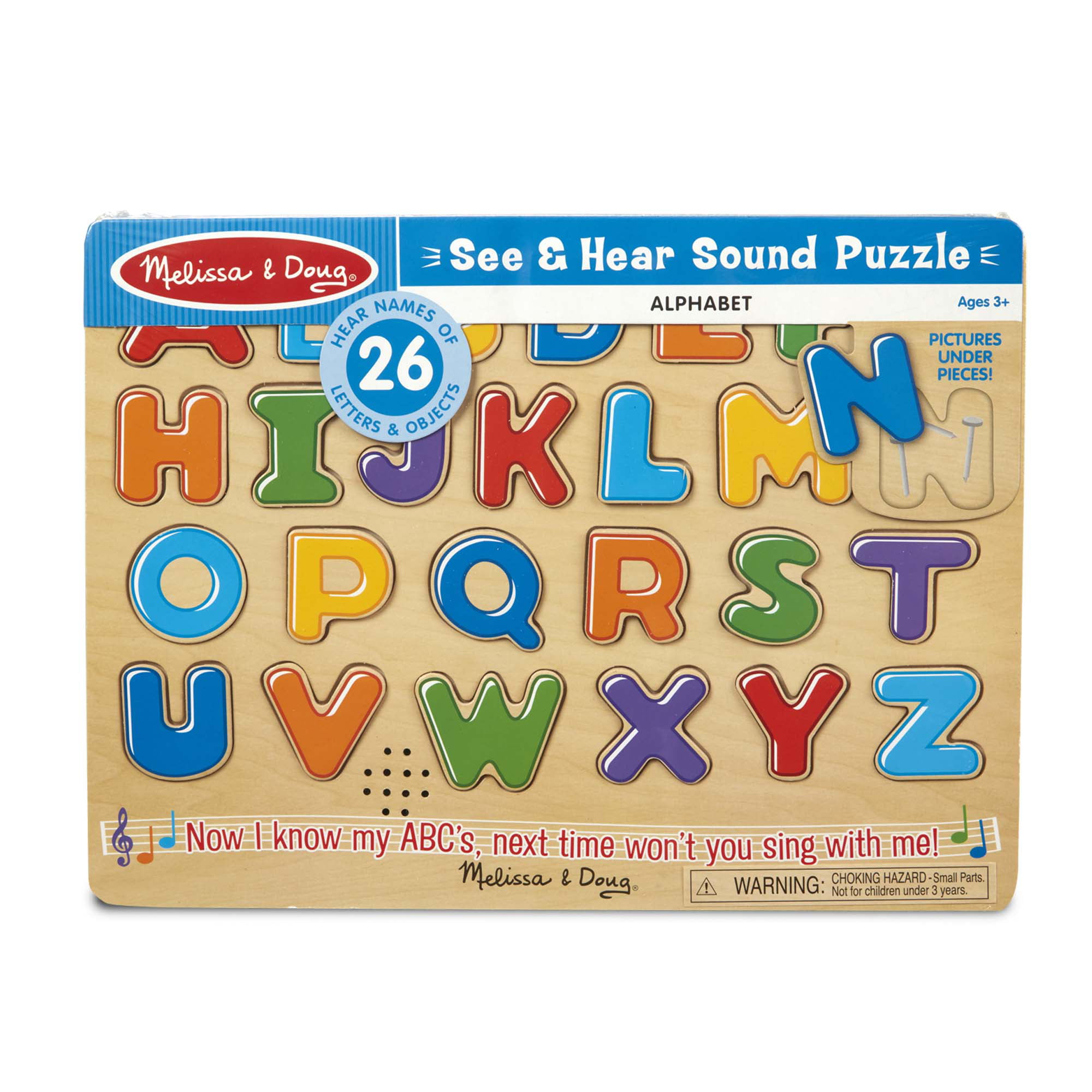 Alphabet Puzzles Wooden Learn Educational Toy ABC 52 Pc Toddler Kids Gift New