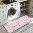 thumbnail image 3 of Pink Breast Cancer and Love Kitchen Rug Mat,Kitchen Runner Rugs Non Skid Washable,Decorative Kitchen Floor Mats for Kitchen,Sink,Laundry,17"x47.2", 3 of 7