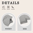 thumbnail image 5 of TEMOFON Linen Pants for Women Capris Summer Cropped Tapered Leg with Pockets Elastic Waistband Chinos Eyelet Ankle Hem Cotton Grey M, 5 of 9